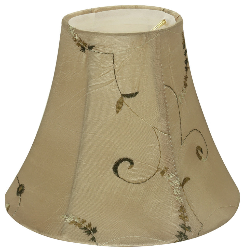 30009-2 Small Bell  Chandelier Clip On Lamp Shade Gold 3"x6"x5"