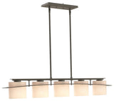 Arc Ellipse 5 Light Pendant, Natural Iron Finish
