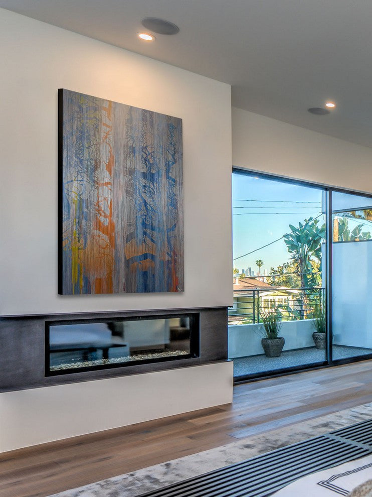 "Mira" Print on Brushed Aluminum, 24"x36"