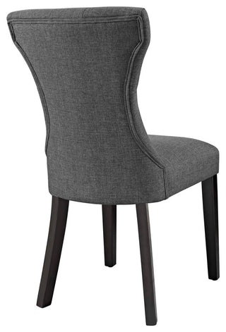Silhouette Dining Side Chairs Upholstered Fabric Set of 4 by Modway