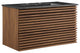 Render 36" Wall-Mount Bathroom Vanity Walnut Black -5395