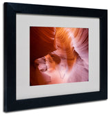 'Spiral III' Matted Framed Canvas Art by Moises Levy