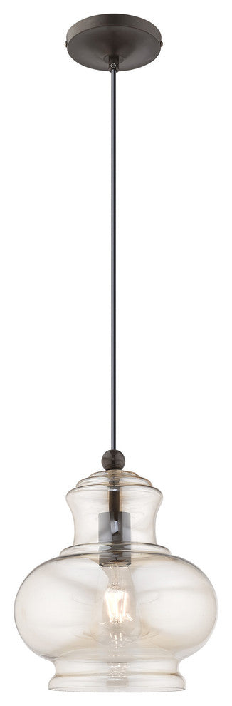 Livex Lighting English Bronze 1-Light Mini Pendant