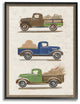 "Vintage Tractor" 11x14, Framed Giclee Texturized Art