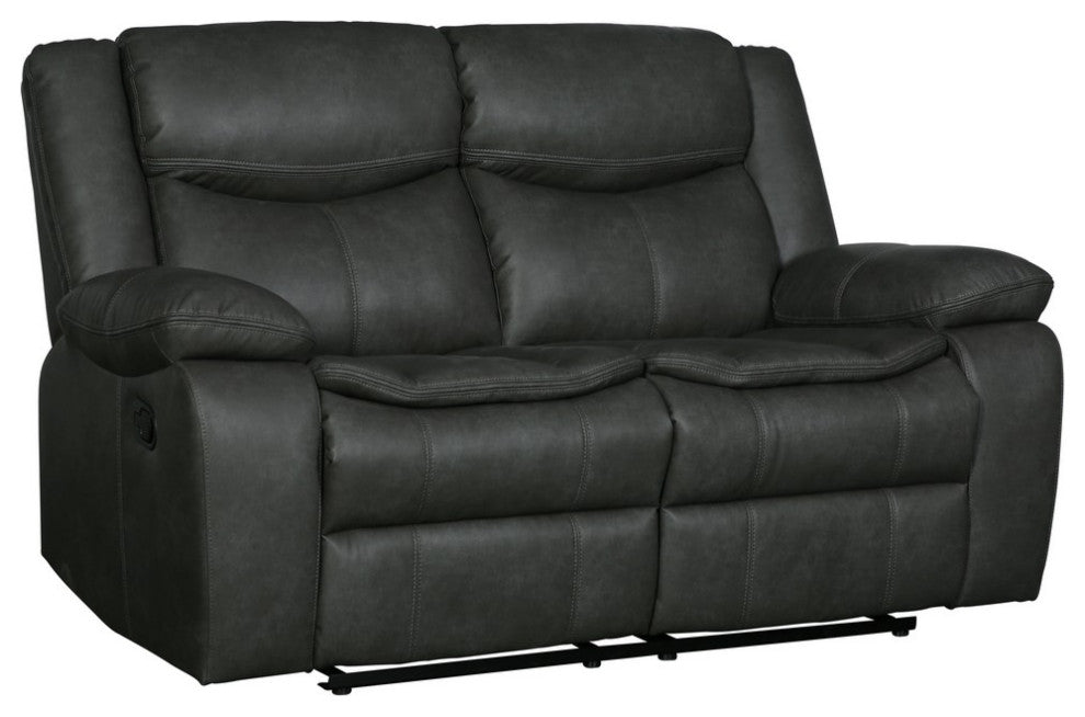Arlington Leather Air Reclining Loveseat Gray