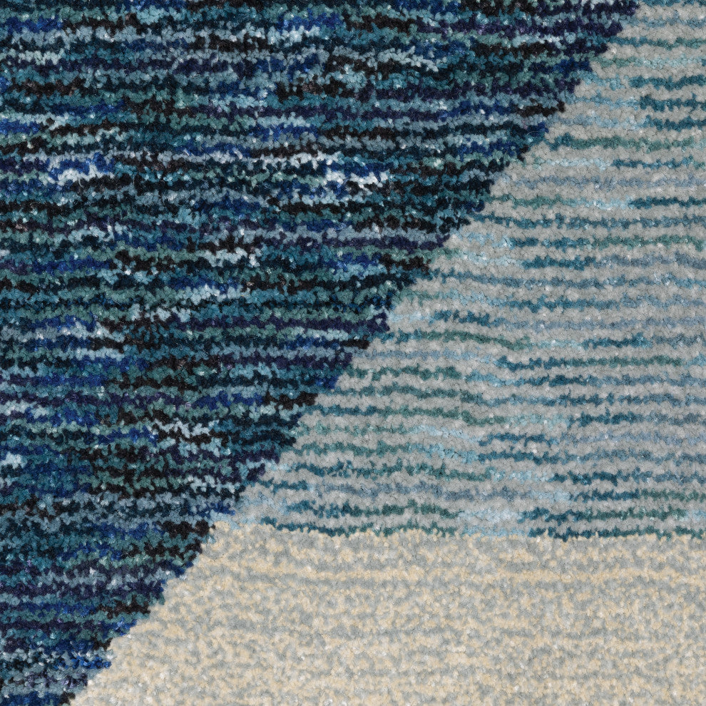 Sadie Angles Power-Loomed Area Rug, Blue/Purple, 2'3"x8'