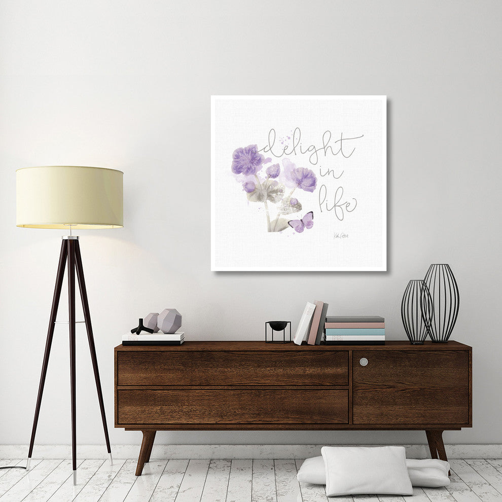 "Sunny Day VI Purple" Digital Paper Print by Katie Pertiet, 42"x42"