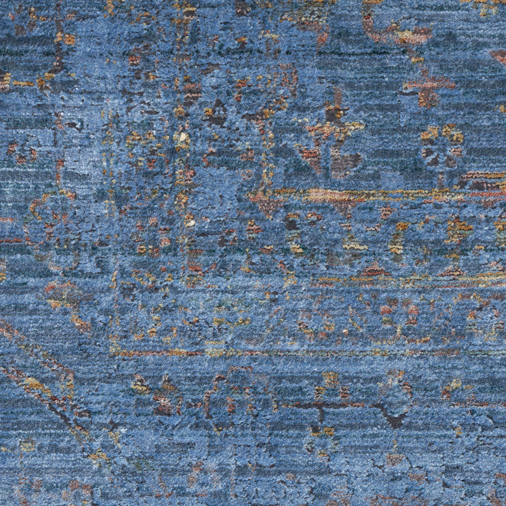 Nourison Luxurious 5'3" x 7'3" Blue Vintage Indoor Rug