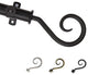 Cooper 13/16" Diameter Curtain Rod, Black, 18-28"