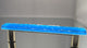 Blue Topaz Handmade Glass, Long Pull