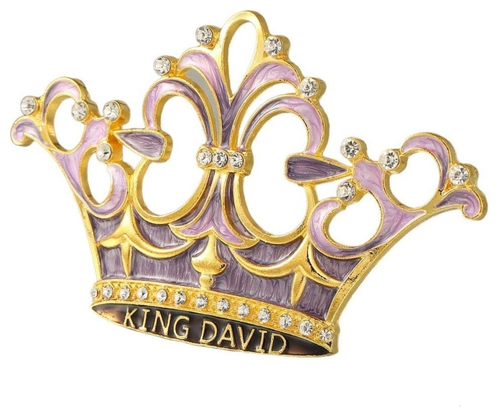 King David's Crown Hanging Ornament Pewter Classic Wall Decor
