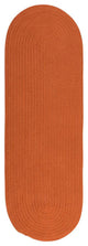 Colonial Mills Rug Reversible Flat-Braid, Oval Runner Rust Runner, Oval