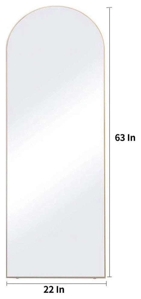 63 inch Rectangular Framed Anti-Fade Floor Bedroom Mirror