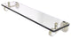 Pacific Grove 22" Glass Shelf with Groovy Accents, Polished Nickel