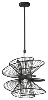 Maxim 24174 Zeta 20"W LED Pendant - Black