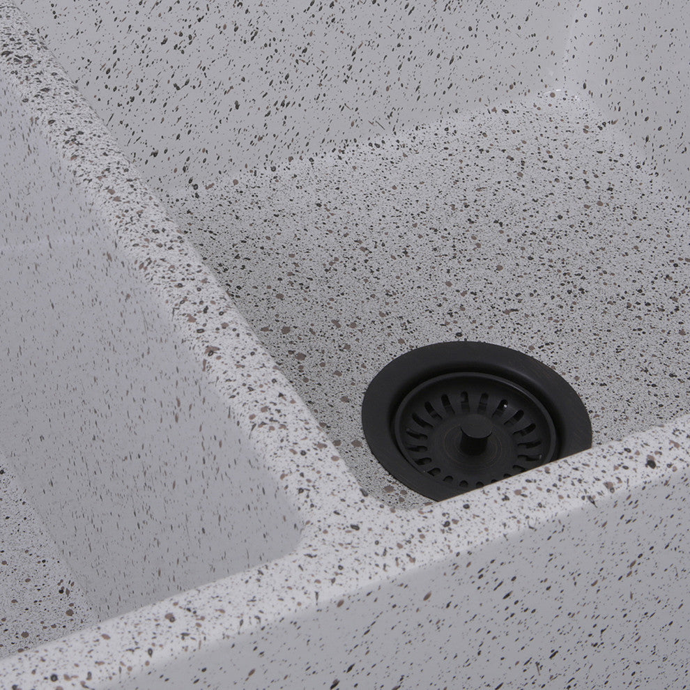 Nantucket Sinks Double Bowl Farmhouse Fireclay Sink, Pietra Sarda