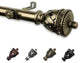 Fred 13/16" Diameter Curtain Rod, Antique Brass, 18-28"