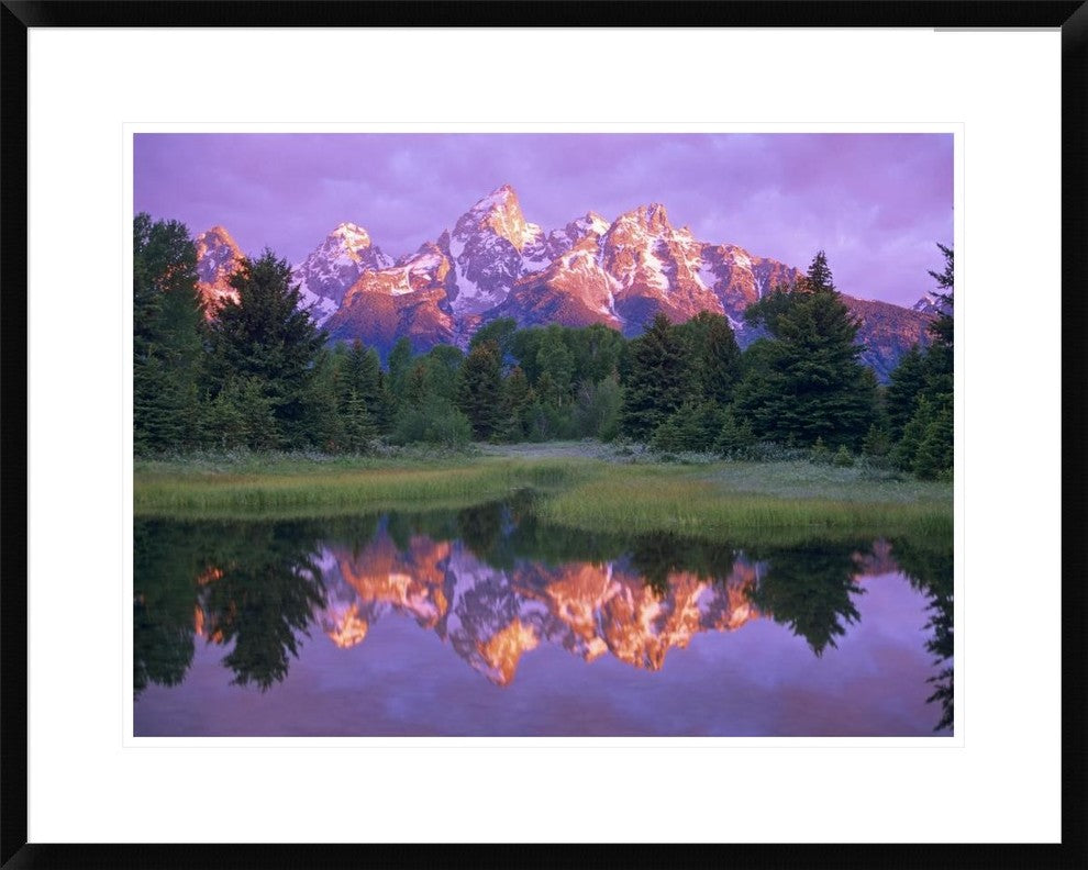 Grand Tetons At Schwabacher Landing, Grand Teton Np, Wyoming, 30"x24"