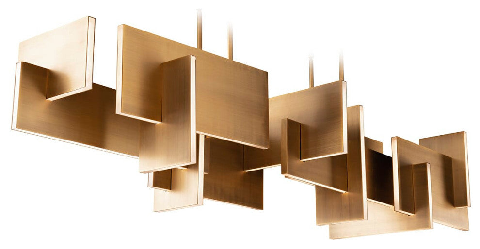 Modern Forms Amari Pendant Light in Aged Brass