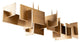 Modern Forms Amari Pendant Light in Aged Brass