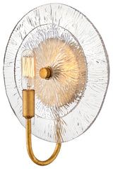 Fredrick Ramond FR30120 Rene 12" Tall Wall Sconce - Distressed Brass