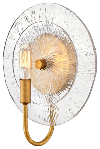 Fredrick Ramond FR30120 Rene 12" Tall Wall Sconce - Distressed Brass