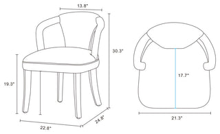 Manhattan Comfort 7-Piece Palmer and Hathaway Dining