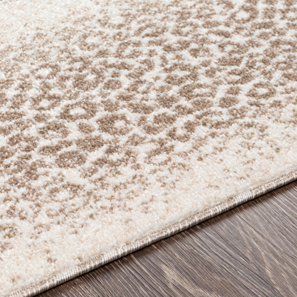 Surya Positano PSN-2312 7'10"x10' Rug, Ivory/White/Camel/Dark Brown