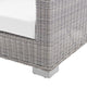 Lounge Sofa, Sunbrella, Rattan, Wicker, Gray White, Modern, Outdoor Patio