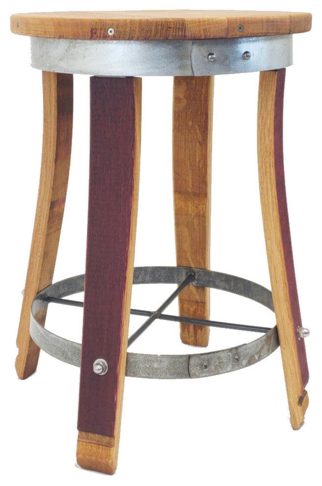 Swivel Top Wine Barrel Stool, 30