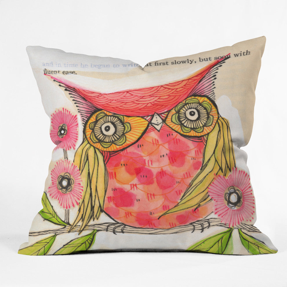 Cori Dantini Miss Goldie Outdoor Throw Pillow