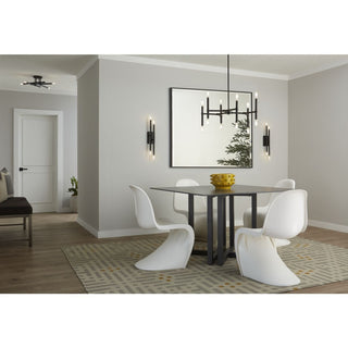 Arya Collection Four-Light Matte Black Luxe Wall Bracket