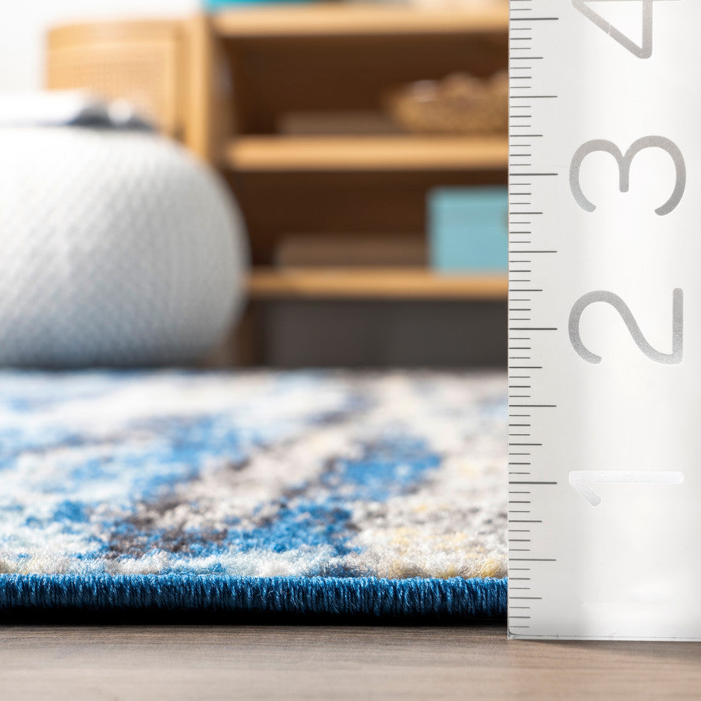 Nuloom Katharina Contemporary Area Rug, Blue 5'