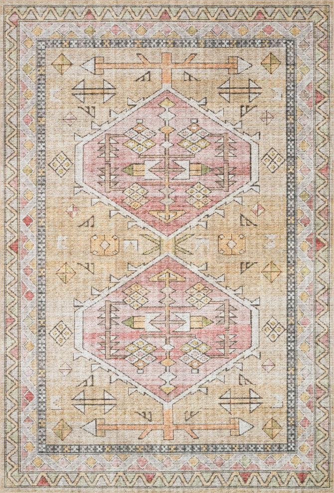 Loloi II Skye SKY-04 Gold/Blush Area Rug
