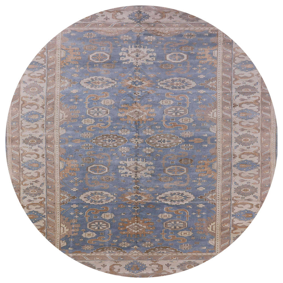 Ahgly Company Indoor Round Mid-Century Modern Area Rugs, 3' Round
