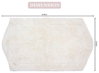 Waterford Bath Rug, 24"x40", Ivory