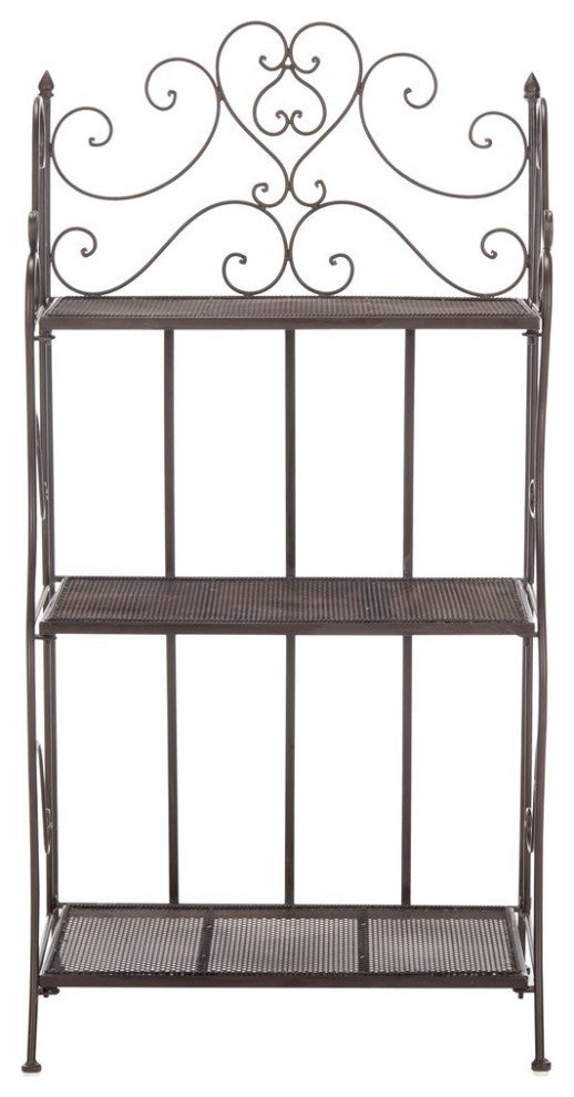 Safavieh Outdoor Torus 3 Tier Shelf Unearthed Rust