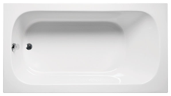 Malibu Sanibel Rectangle Whirlpool Bathtub 72x36x22 Biscuit