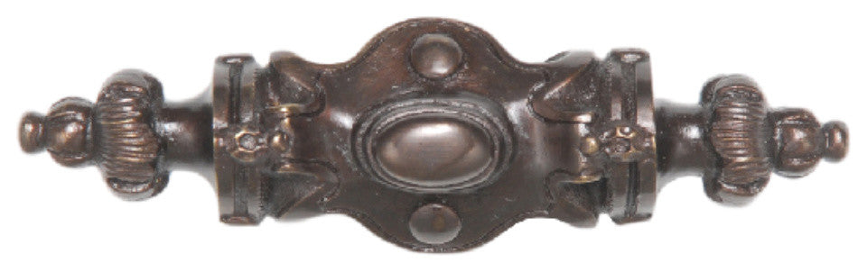 Pembridge Pull Antique Pewter, Dark Brass