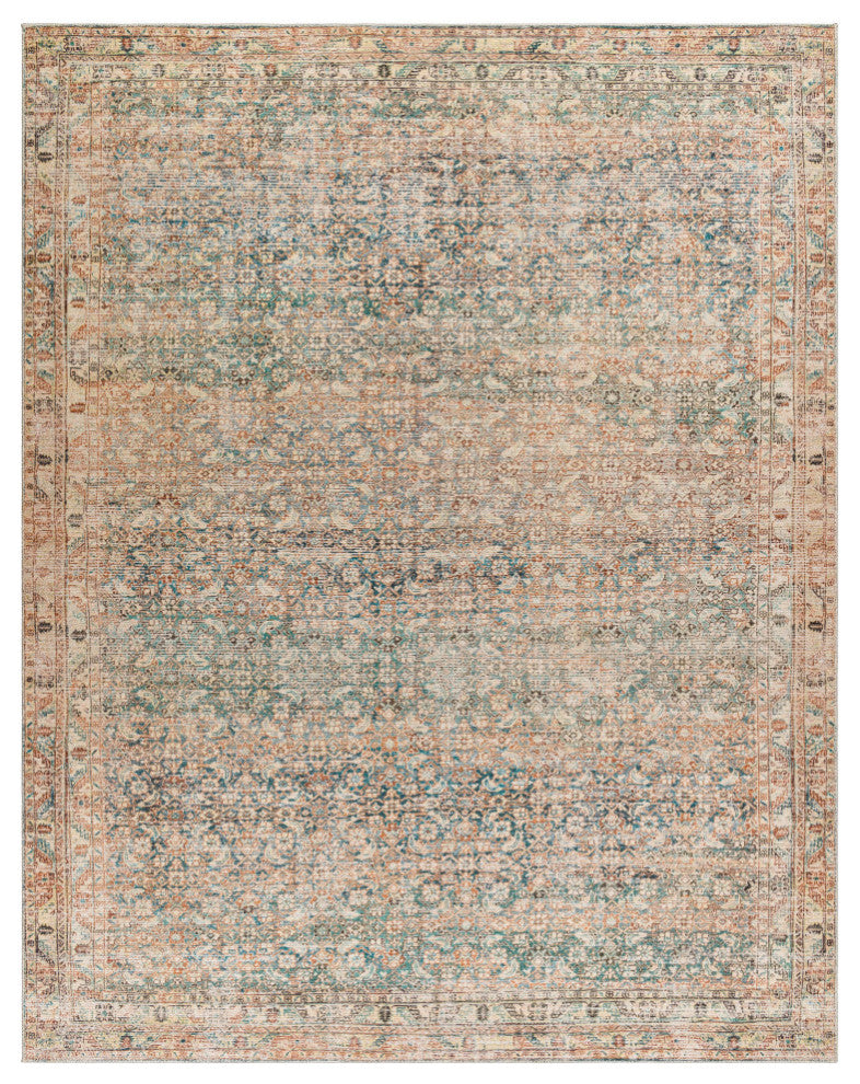 Surya + Becki Owens Marlene Machine Woven Area Rug, Emerald, 7'10" x 10'