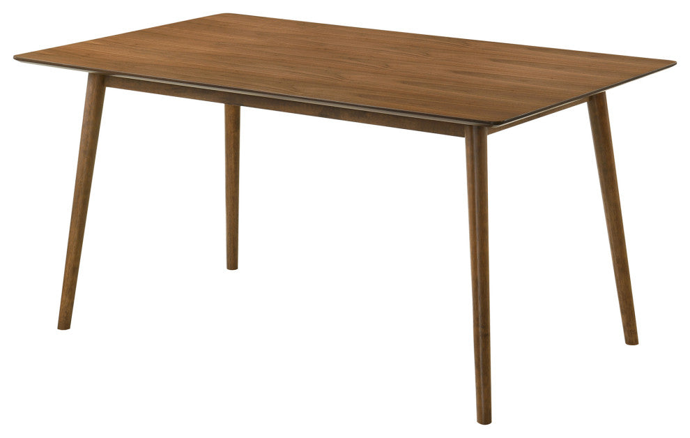 Westmont Santana 5-Piece Walnut Wood Dining Table Set With Blue Fabric