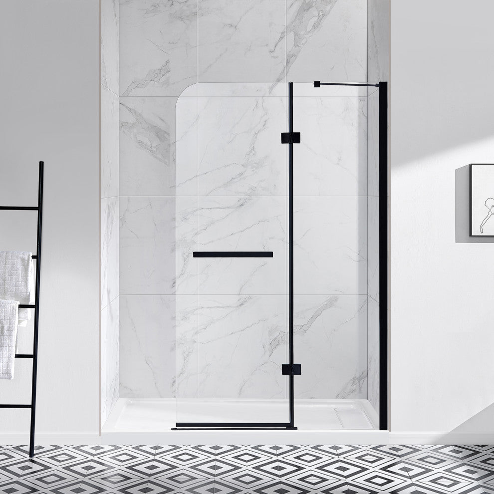 Ove Decors Annie 45" Tempered Shower Panels, Satin Nickel