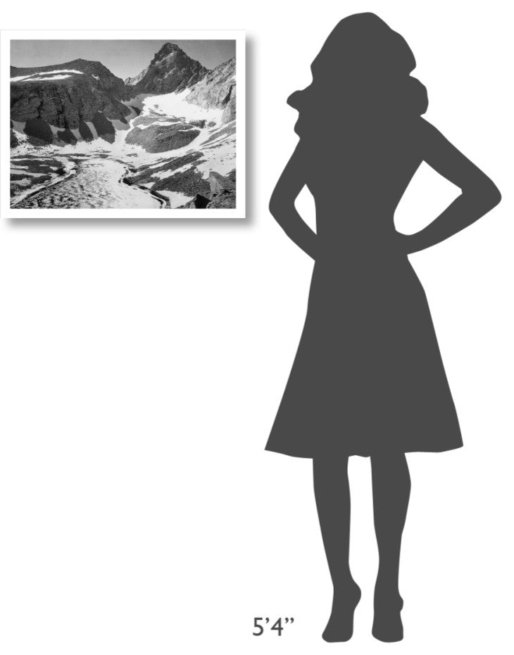 "Junction Peak, Kings River Canyon, 1936" Paper Art, 26"x20"