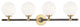 Bowery 4-Light Bath Bracket, Aged Old Bronze
