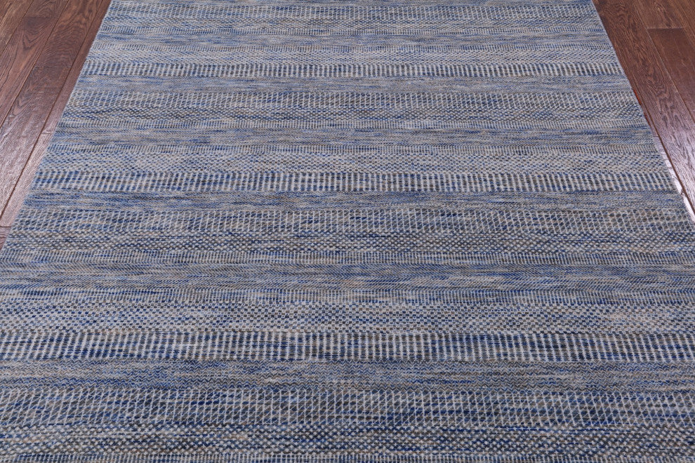 Handmade Savannah Grass Wool and Silk Rug 6' 1" X 8' 11" Q11940