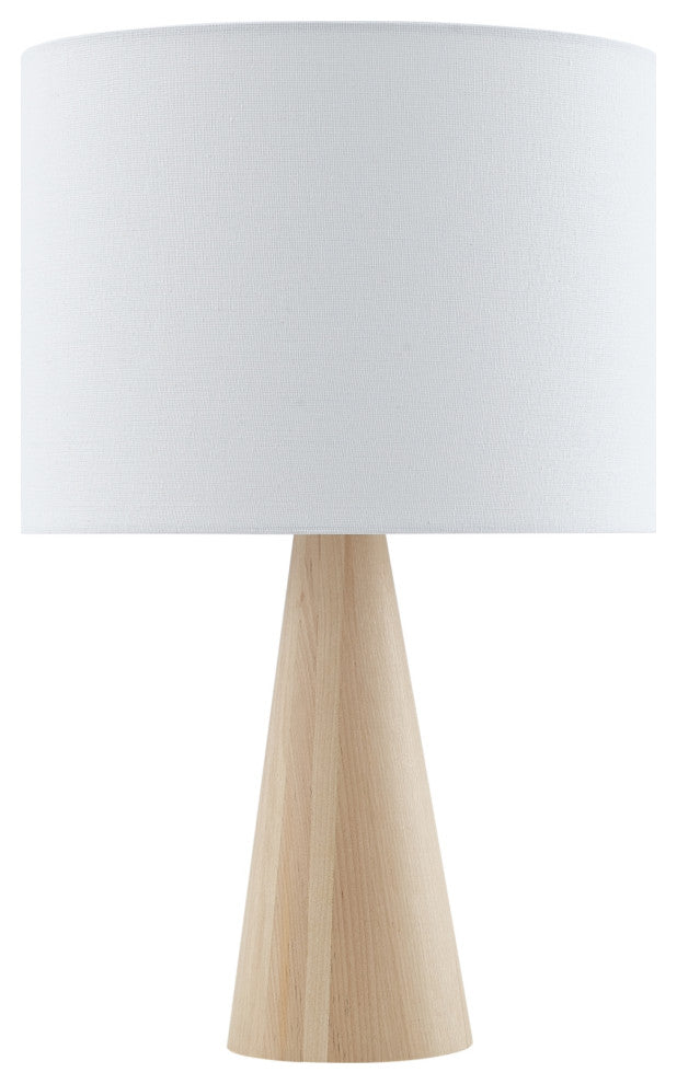 Inspired Home Ileana Table Lamp, USB Charger, White