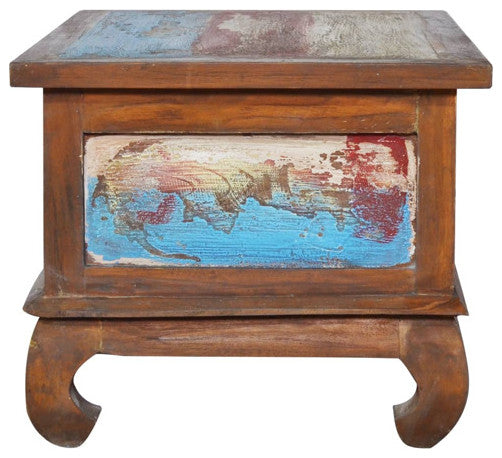 vidaXL Coffee Table End Table Accent Sofa Table Furniture Reclaimed Teak Wood