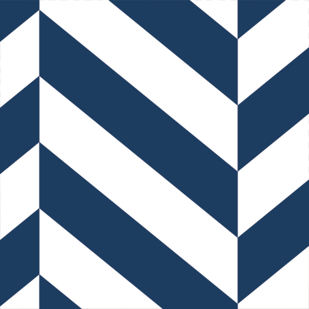 Herringbone Solid Peel and Stick Vinyl Wallpaper, Navy, 24"w X 60"h