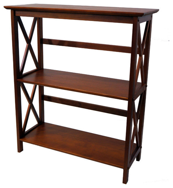 Montego Bookcase, Walnut, 3 Shelf