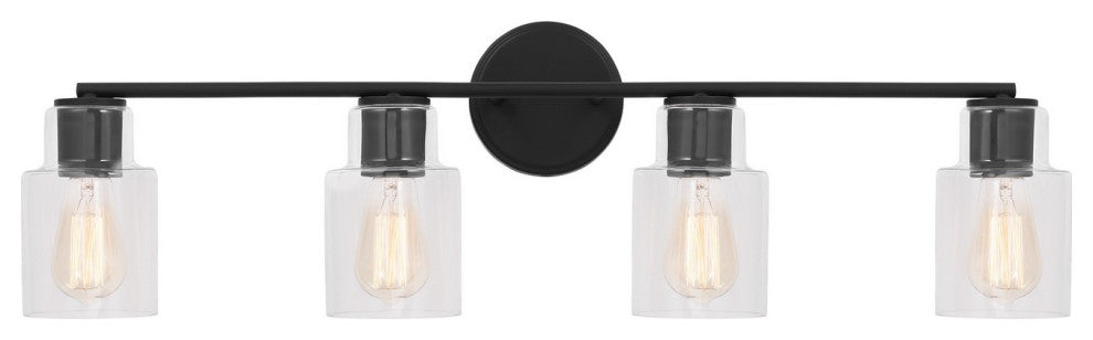 Sayward 4-Light Bath, Midnight Black